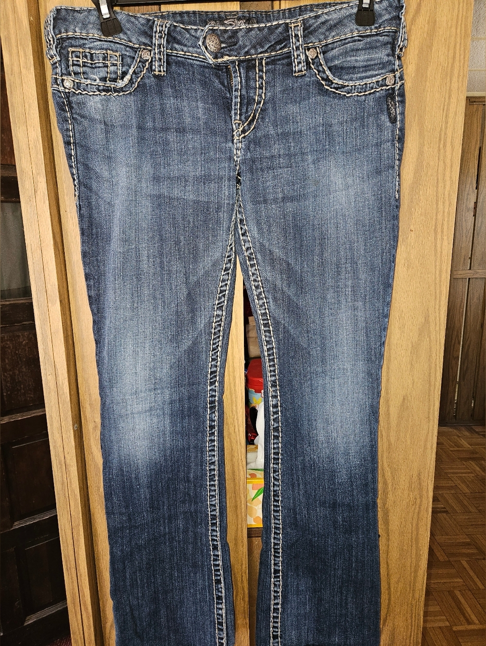 Silver Jeans W25 Tuesday 16 1/2 Denim Dark Wash Blue Jean